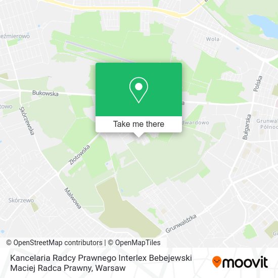 Kancelaria Radcy Prawnego Interlex Bebejewski Maciej Radca Prawny map