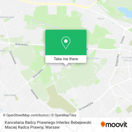 Карта Kancelaria Radcy Prawnego Interlex Bebejewski Maciej Radca Prawny