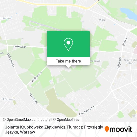 Jolanta Krupkowska Ziętkiewicz Tłumacz Przysięgły Języka map