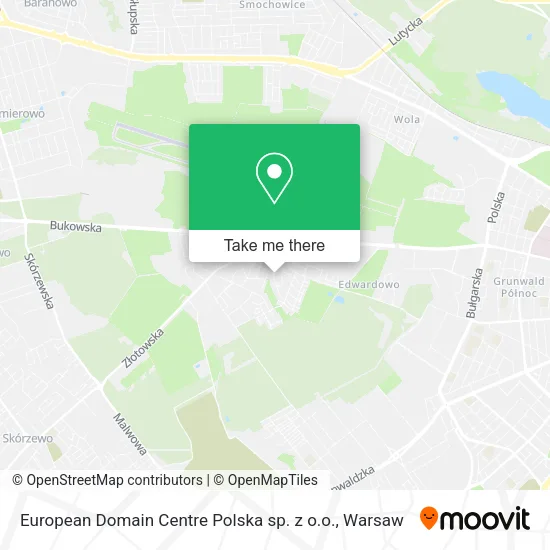 Карта European Domain Centre Polska sp. z o.o.