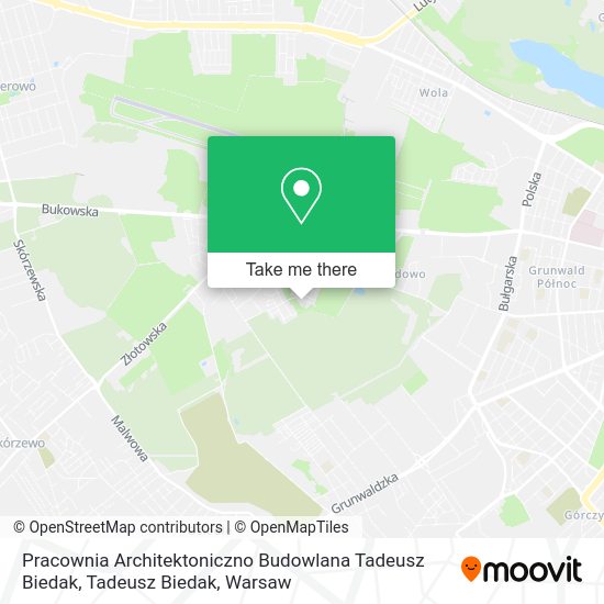 Pracownia Architektoniczno Budowlana Tadeusz Biedak, Tadeusz Biedak map