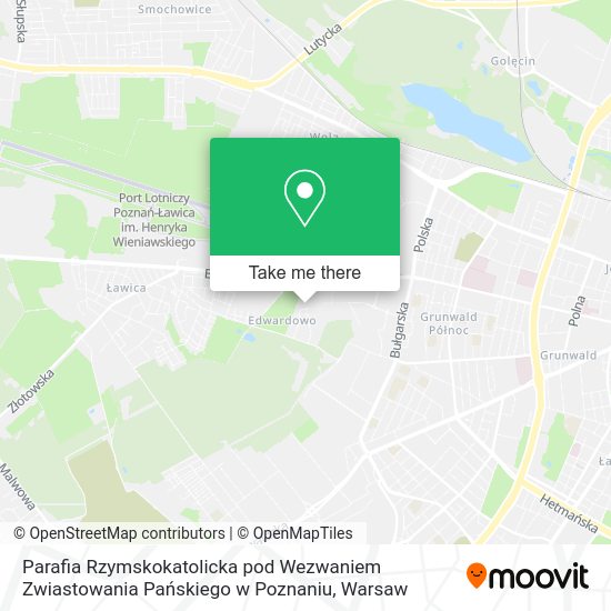 Parafia Rzymskokatolicka pod Wezwaniem Zwiastowania Pańskiego w Poznaniu map