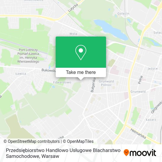 Przedsiębiorstwo Handlowo Usługowe Blacharstwo Samochodowe map