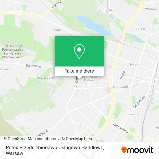 Petex Przedsiebiorstwo Uslugowo Handlowe map