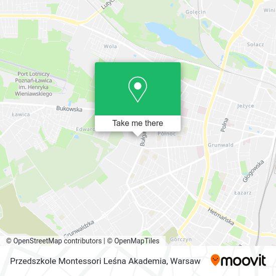 Przedszkole Montessori Leśna Akademia map