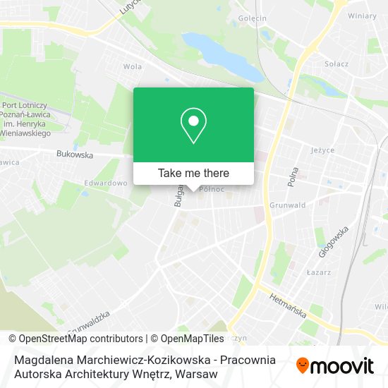 Magdalena Marchiewicz-Kozikowska - Pracownia Autorska Architektury Wnętrz map