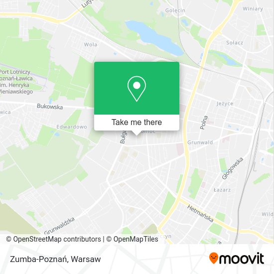 Zumba-Poznań map