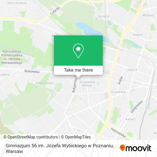 Gimnazjum 56 im. Józefa Wybickiego w Poznaniu map