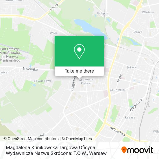 Magdalena Kunikowska Targowa Oficyna Wydawnicza Nazwa Skrócona: T.O.W. map