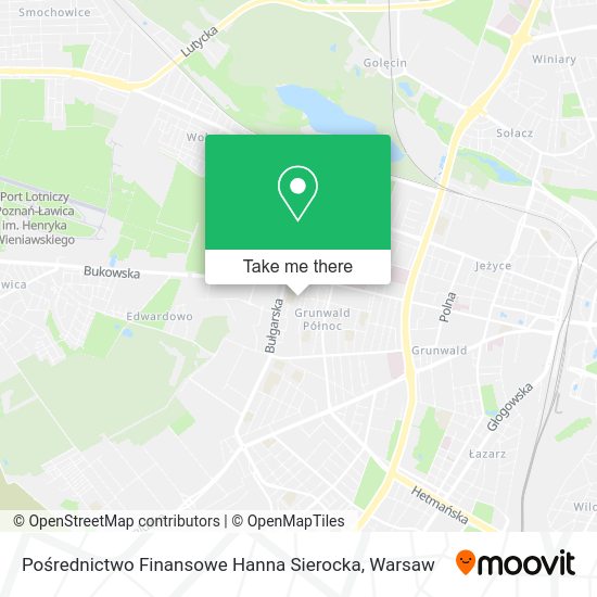 Pośrednictwo Finansowe Hanna Sierocka map