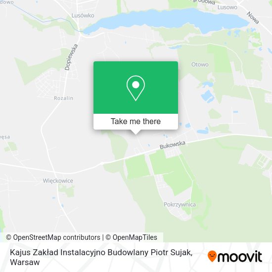 Kajus Zakład Instalacyjno Budowlany Piotr Sujak map