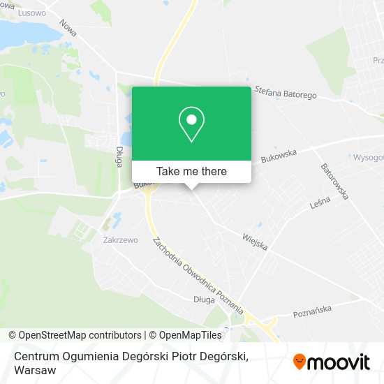 Centrum Ogumienia Degórski Piotr Degórski map