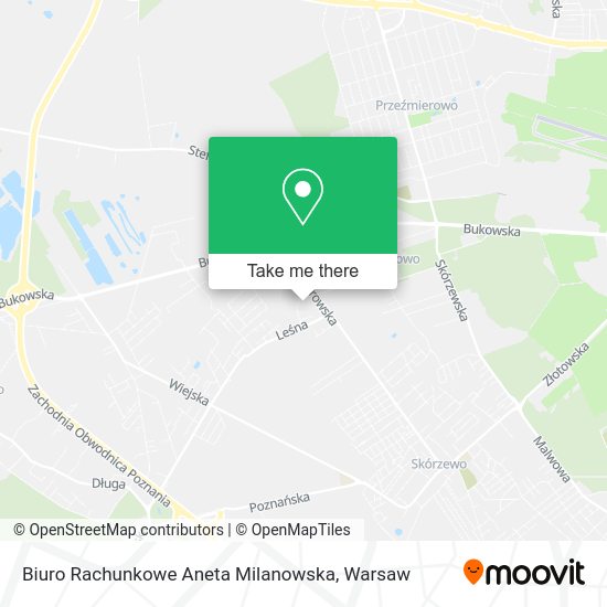 Biuro Rachunkowe Aneta Milanowska map