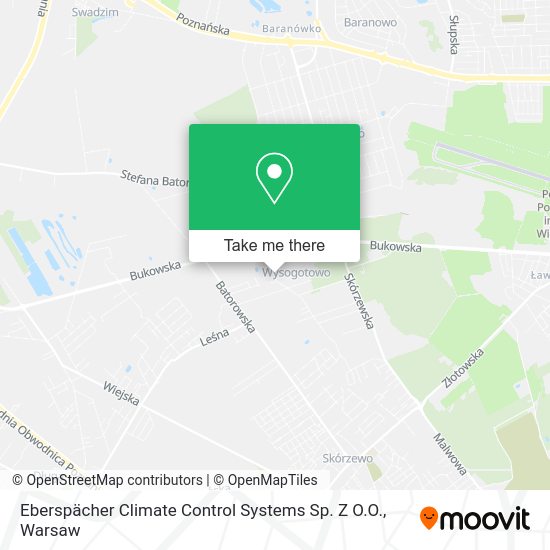 Eberspächer Climate Control Systems Sp. Z O.O. map