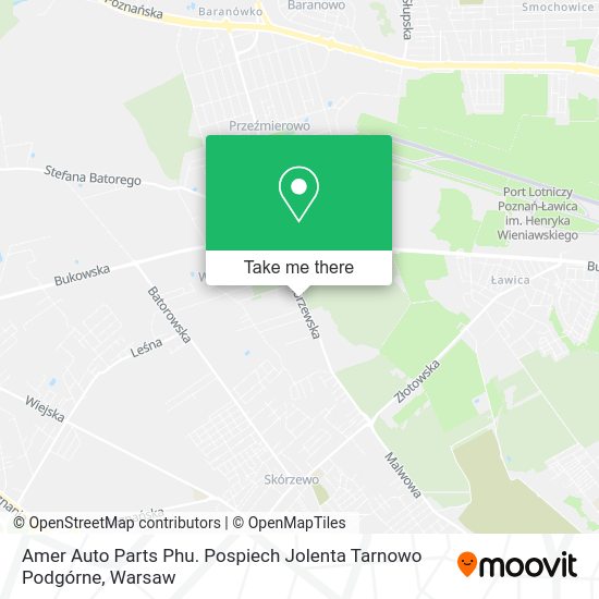 Amer Auto Parts Phu. Pospiech Jolenta Tarnowo Podgórne map