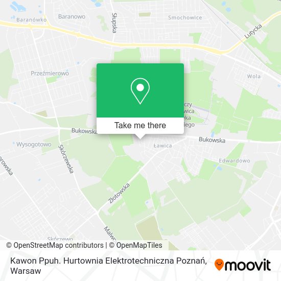 Карта Kawon Ppuh. Hurtownia Elektrotechniczna Poznań