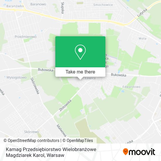 Kamag Przedsiębiorstwo Wielobranżowe Magdziarek Karol map