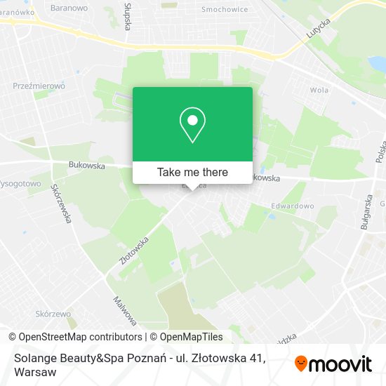 Solange Beauty&Spa Poznań - ul. Złotowska 41 map