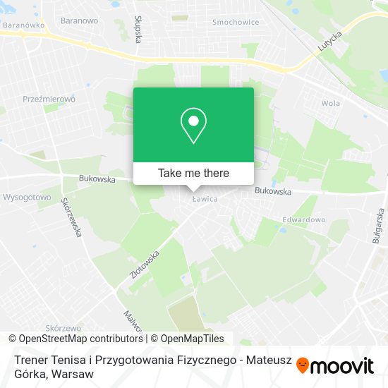 Trener Tenisa i Przygotowania Fizycznego - Mateusz Górka map