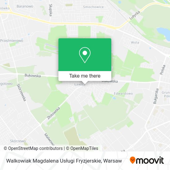 Walkowiak Magdalena Usługi Fryzjerskie map