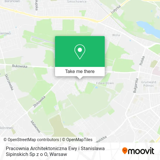 Pracownia Architektoniczna Ewy i Stanislawa Sipinskich Sp z o O map