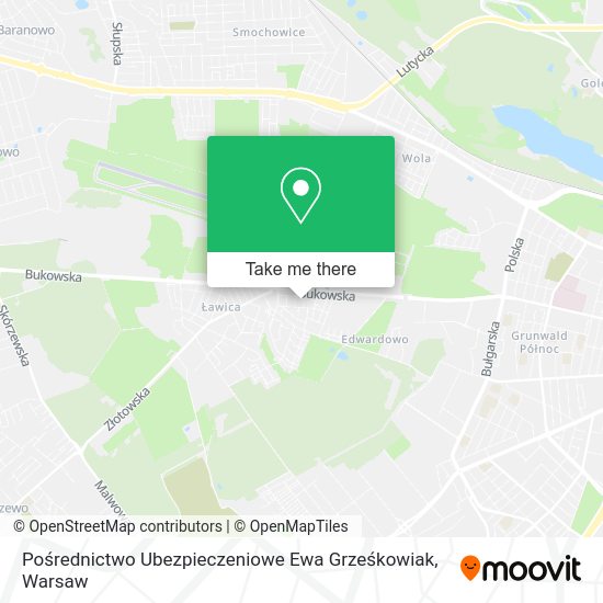 Pośrednictwo Ubezpieczeniowe Ewa Grześkowiak map