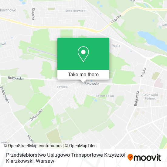 Карта Przedsiebiorstwo Uslugowo Transportowe Krzysztof Kierzkowski