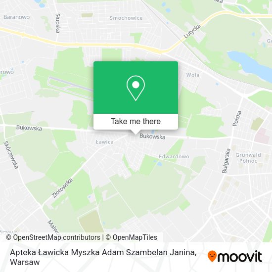 Apteka Ławicka Myszka Adam Szambelan Janina map