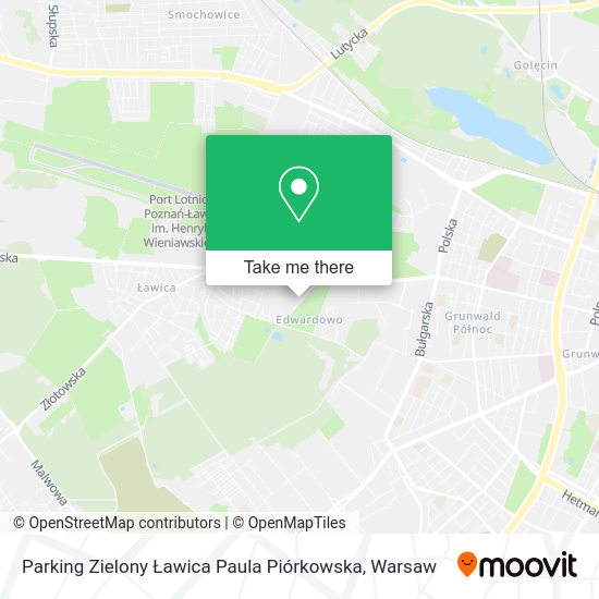 Карта Parking Zielony Ławica Paula Piórkowska