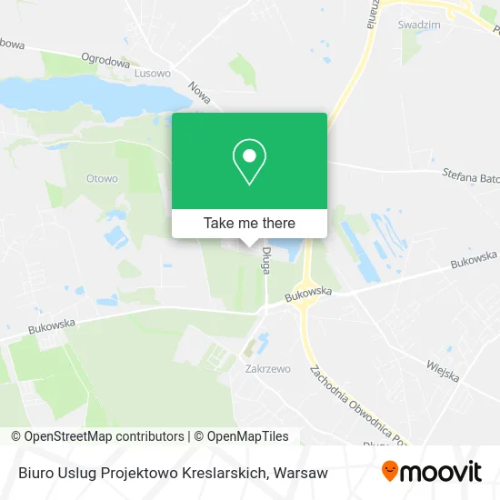 Карта Biuro Uslug Projektowo Kreslarskich