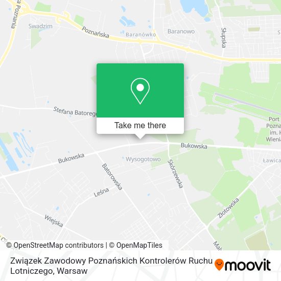 Związek Zawodowy Poznańskich Kontrolerów Ruchu Lotniczego map