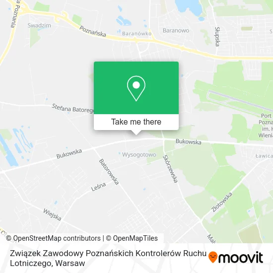 Związek Zawodowy Poznańskich Kontrolerów Ruchu Lotniczego map