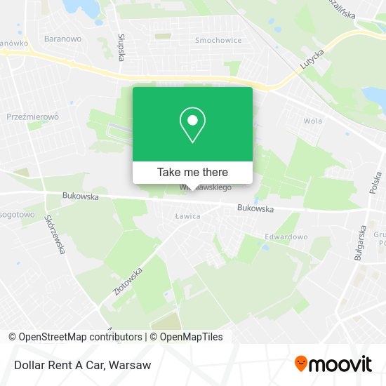 Dollar Rent A Car map