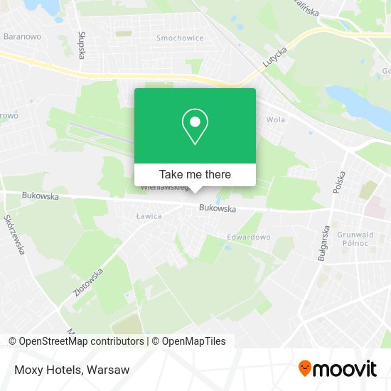 Moxy Hotels map