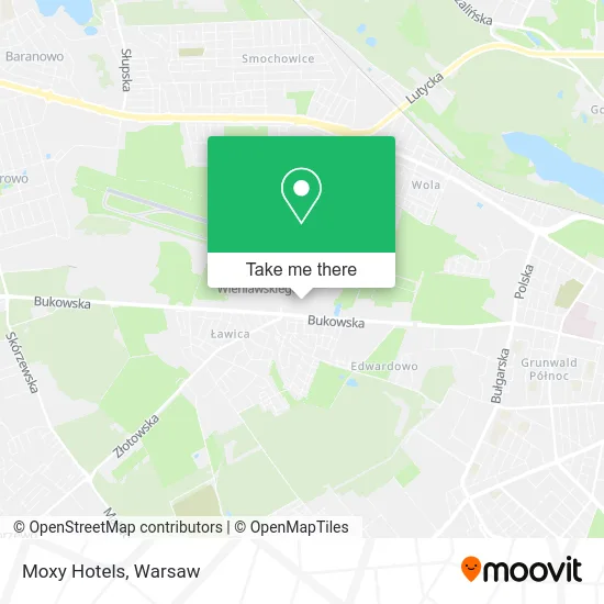 Карта Moxy Hotels
