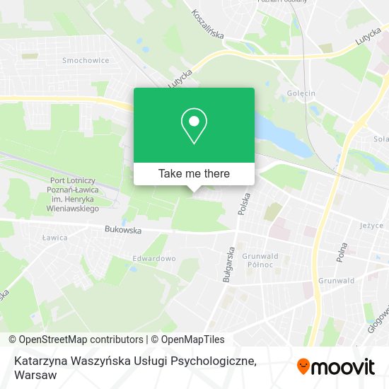 Katarzyna Waszyńska Usługi Psychologiczne map