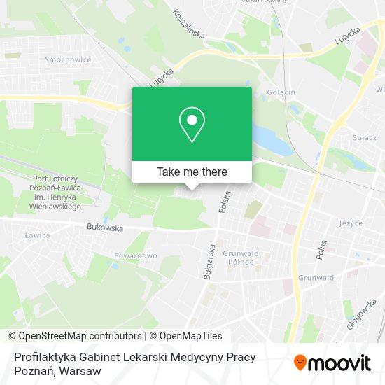 Profilaktyka Gabinet Lekarski Medycyny Pracy Poznań map