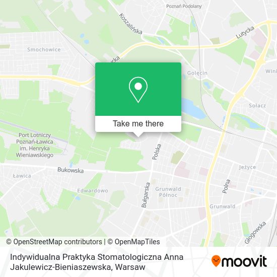 Indywidualna Praktyka Stomatologiczna Anna Jakulewicz-Bieniaszewska map