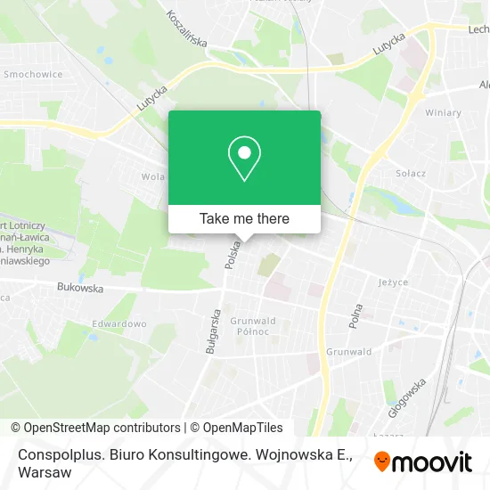 Карта Conspolplus. Biuro Konsultingowe. Wojnowska E.