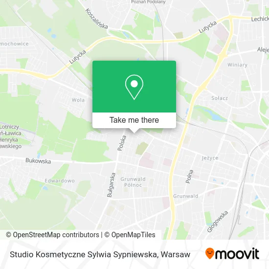 Карта Studio Kosmetyczne Sylwia Sypniewska