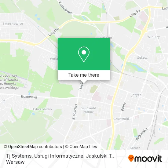 Карта Tj Systems. Usługi Informatyczne. Jaskulski T.