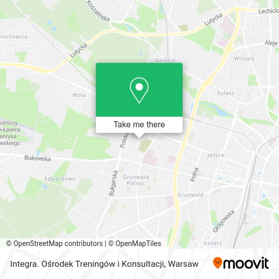 Integra. Ośrodek Treningów i Konsultacji map