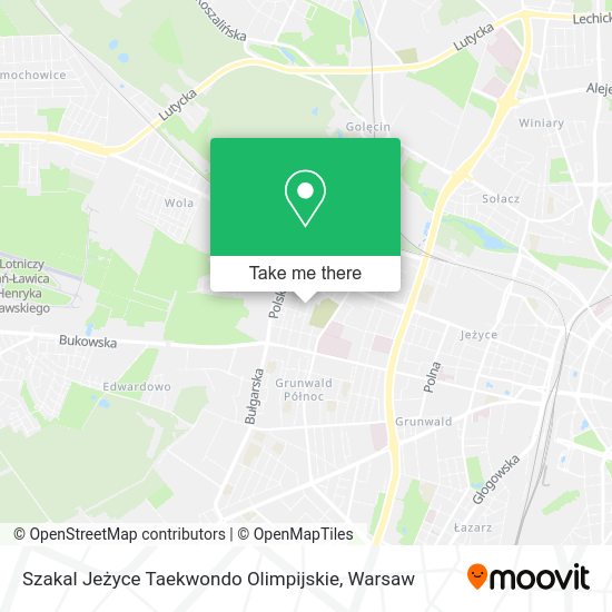 Szakal Jeżyce Taekwondo Olimpijskie map