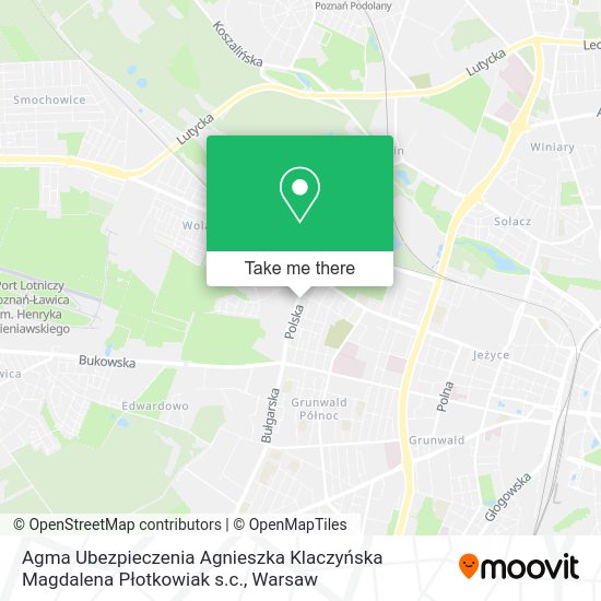 Карта Agma Ubezpieczenia Agnieszka Klaczyńska Magdalena Płotkowiak s.c.