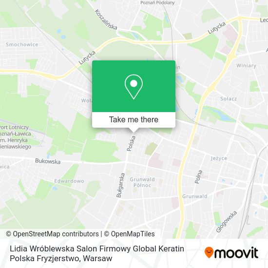 Lidia Wróblewska Salon Firmowy Global Keratin Polska Fryzjerstwo map