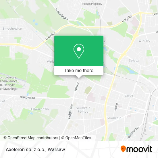 Карта Axeleron sp. z o.o.