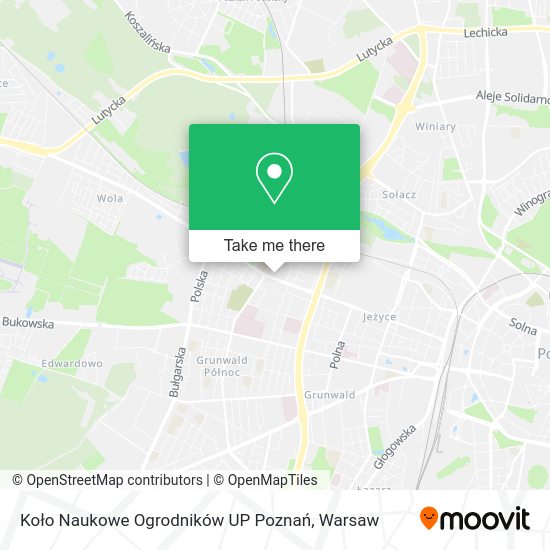 Koło Naukowe Ogrodników UP Poznań map