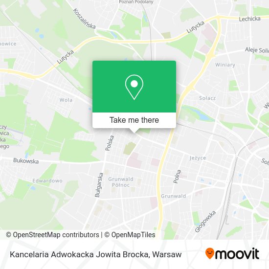 Kancelaria Adwokacka Jowita Brocka map