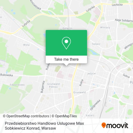 Przedsiebiorstwo Handlowo Uslugowe Max Sobkiewicz Konrad map