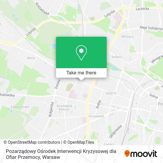 Pozarządowy Ośrodek Interwencji Kryzysowej dla Ofiar Przemocy map